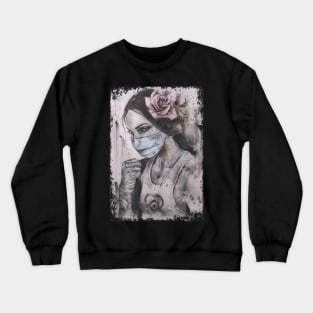 Healthcare Warrior Mask Crewneck Sweatshirt